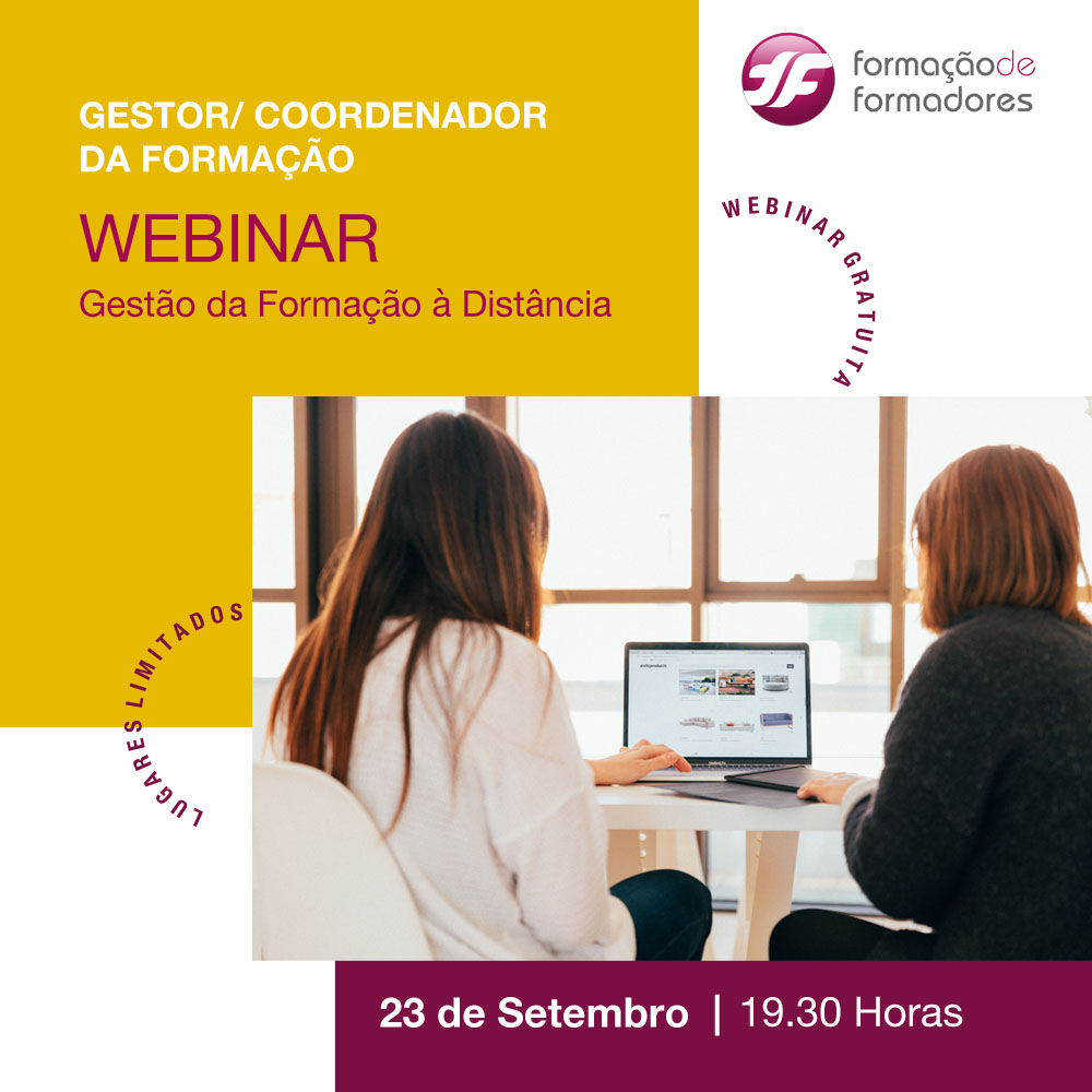 WEBINAR - Gestão da Formação à Distância